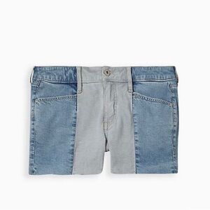 Torrid Size 20 CONTRAST PANEL MID RISE SHORTIE SHORT - VINTAGE STRETCH
